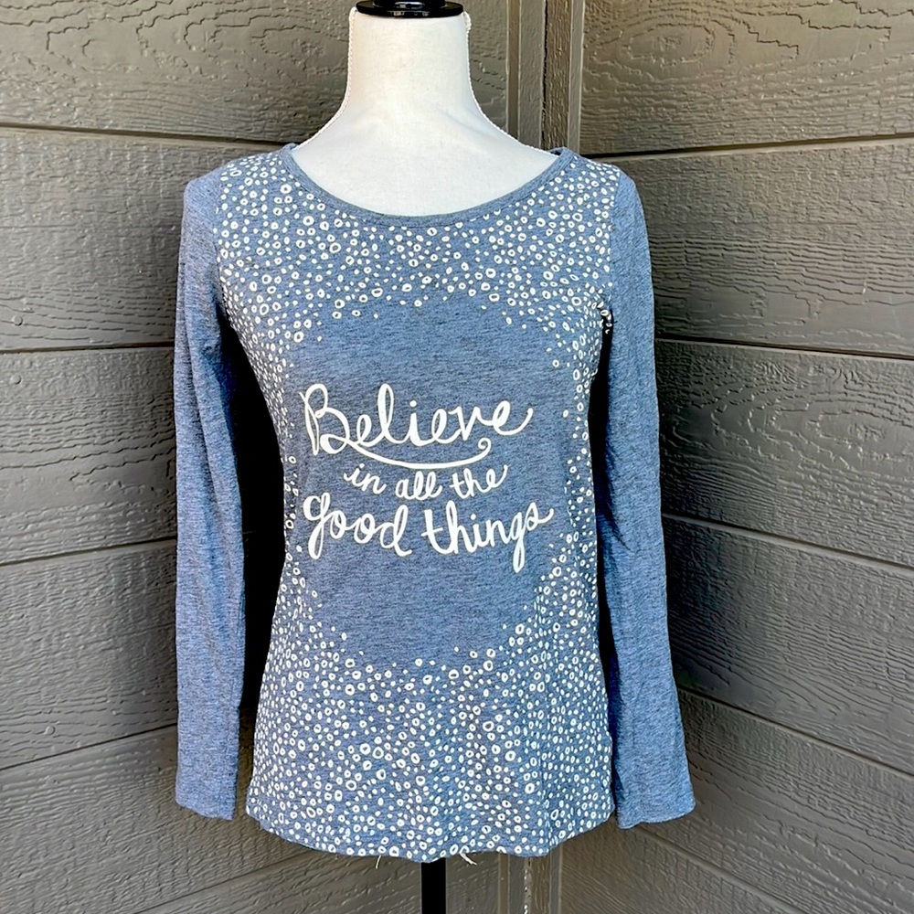 Cherokee Grey Long Sleeve Top